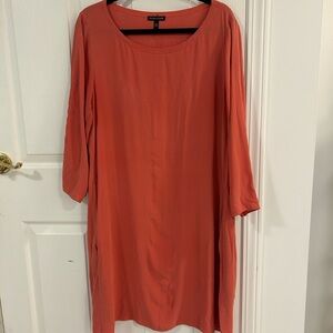Eileen Fisher Women's Peachy/Orange Dress